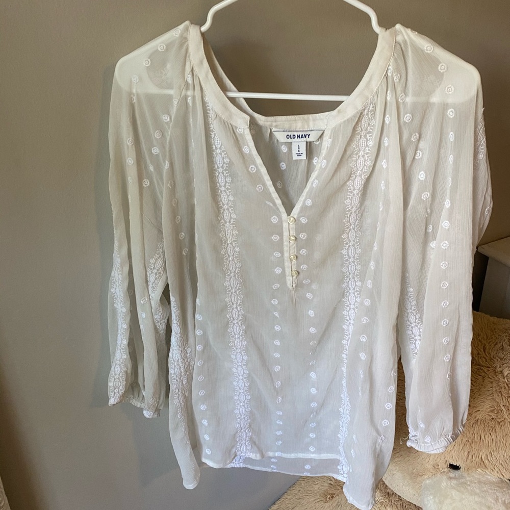 White blouse old navy
